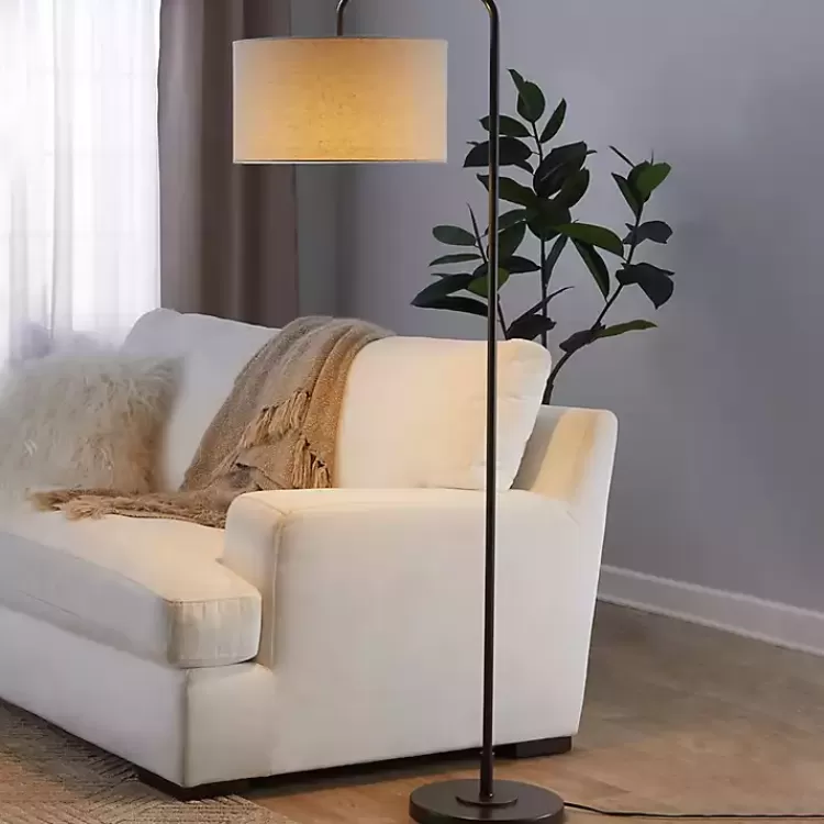 Bronze Metal Puck Floor Lamp>Kirklands Home Store