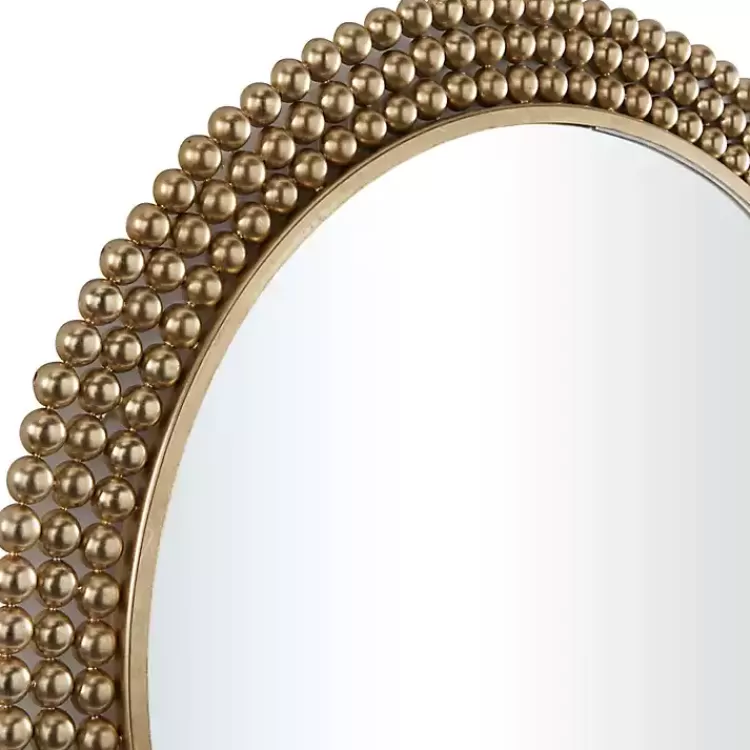 Metal Tiered Bead Frame Wall Mirror>Kirklands Home Cheap