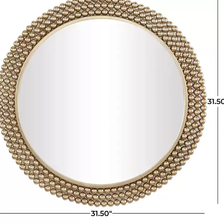 bronze_metal_tiered_bead_frame_wall_mirror_4.webp Metal Tiered Bead Frame Wall Mirror>Kirklands Home Cheap