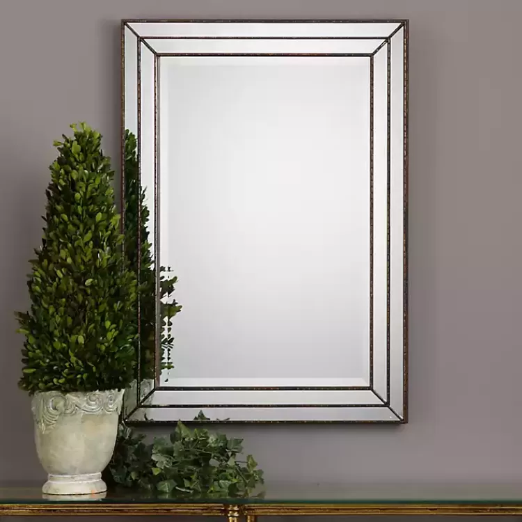 bronze_metallic_grooved_texture_wall_mirror_3.webp Bronze Metallic Grooved Texture Wall Mirror>Kirklands Home Cheap