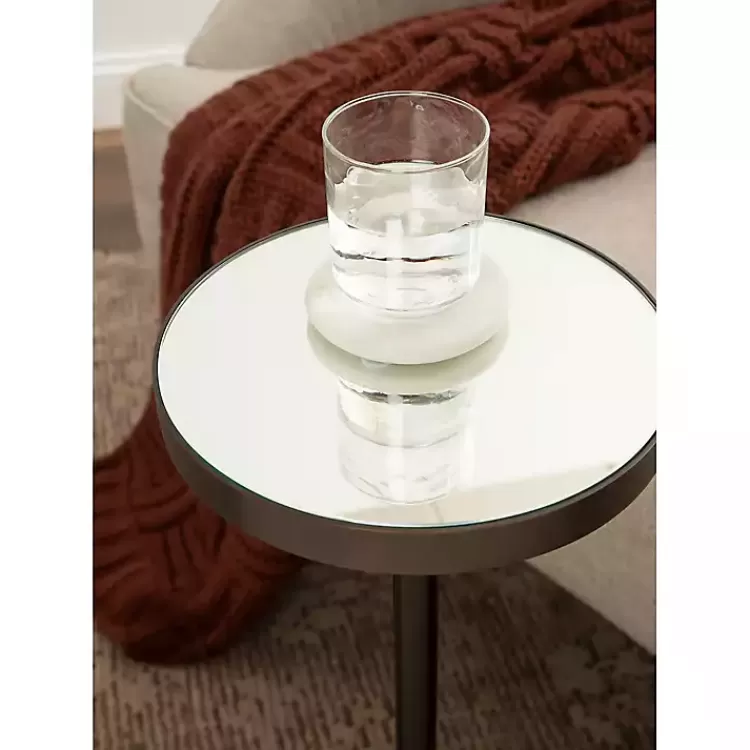 bronze_mirror_tabletop_round_cocktail_table_4.webp Bronze Mirror Tabletop Round Cocktail Table>Kirklands Home Clearance