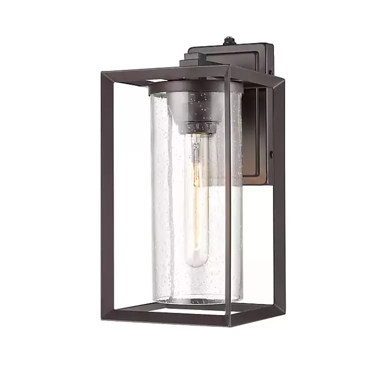 Bronze Open Seeded Glass Outdoor Sconce>Kirklands Home Discount