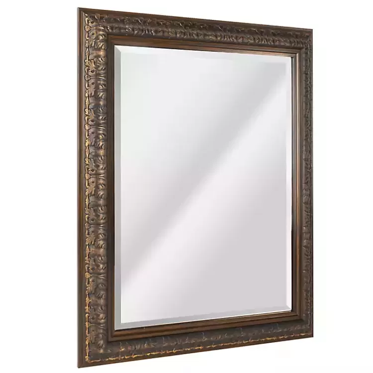 Bronze Ornate Beveled Framed Wall Mirror>Kirklands Home Clearance