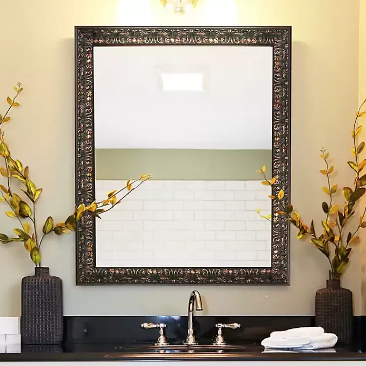 Bronze Ornate Beveled Framed Wall Mirror>Kirklands Home Clearance
