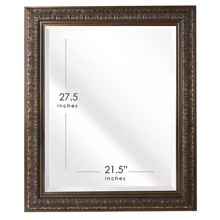 bronze_ornate_beveled_framed_wall_mirror_4.webp Bronze Ornate Beveled Framed Wall Mirror>Kirklands Home Clearance