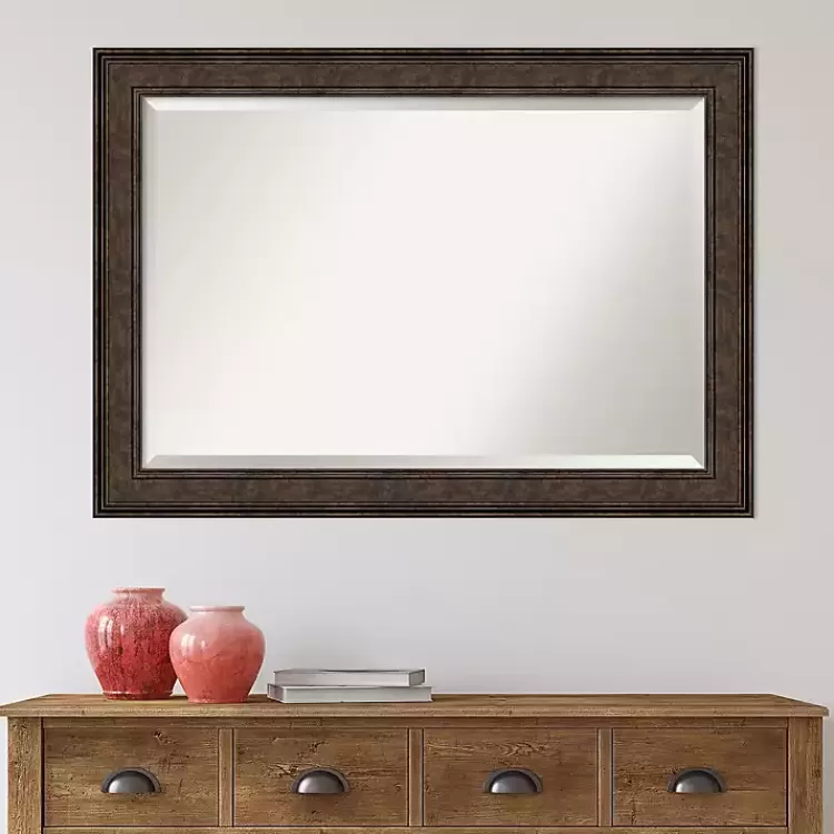 Bronze Panel Frame Beveled Mirror>Kirklands Home Cheap