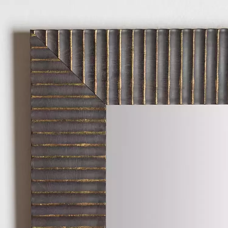 Bronze Ribbed Devin Profile Mirror, 24x36 in.>Kirklands Home Store