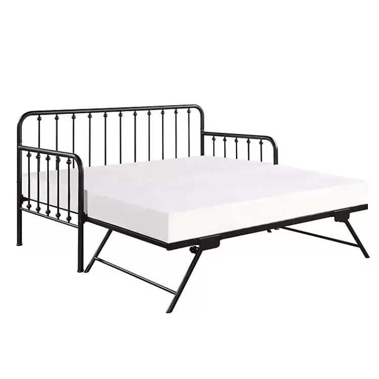 Bronze Spindleback Metal Trundle Day Bed>Kirklands Home Store