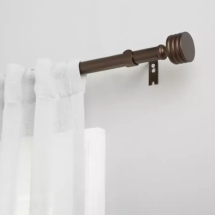 Bronze Stacked Cylinder Curtain Rod, 120 in.>Kirklands Home New