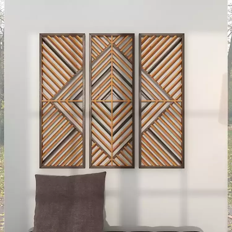 bronze_tan_wood_geometric_wall_plaques_set_of__10.webp Bronze Wood Geometric Wall Plaques, Set of 3>Kirklands Home Online