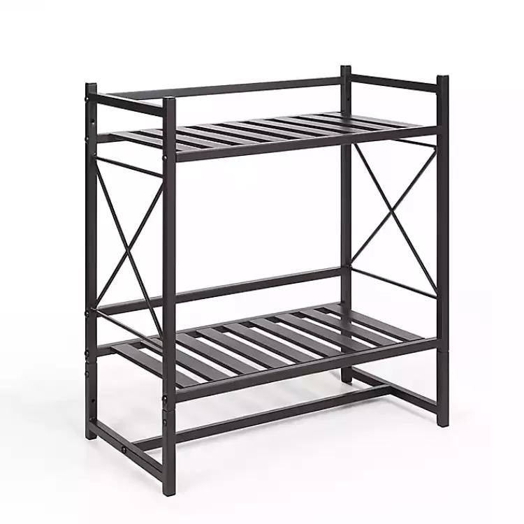 bronze_tier_utility_shelf_4.webp Bronze 2-Tier Utility Shelf>Kirklands Home Best