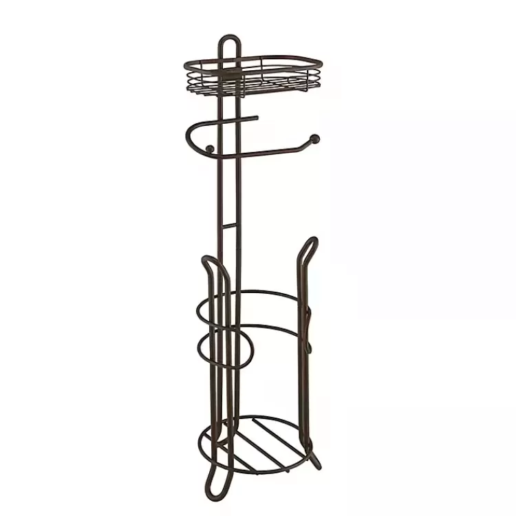 bronze_toilet_paper_storage_stand_with_basket_3.webp Bronze Toilet Paper Storage Stand with Basket>Kirklands Home Fashion