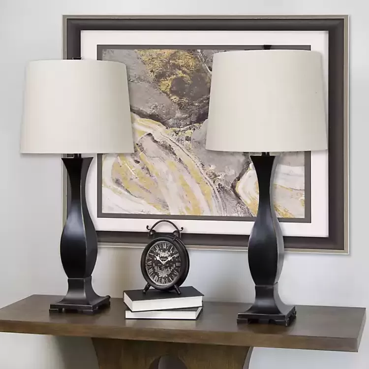 Bronzed Hourglass 2-pc. Table Lamp Set>Kirklands Home Best Sale