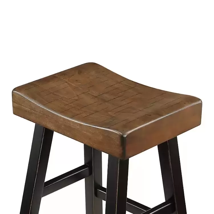brown__black_wood_bar_stools_set_of__2.webp & Black Wood Bar Stools, Set of 2>Kirklands Home Cheap