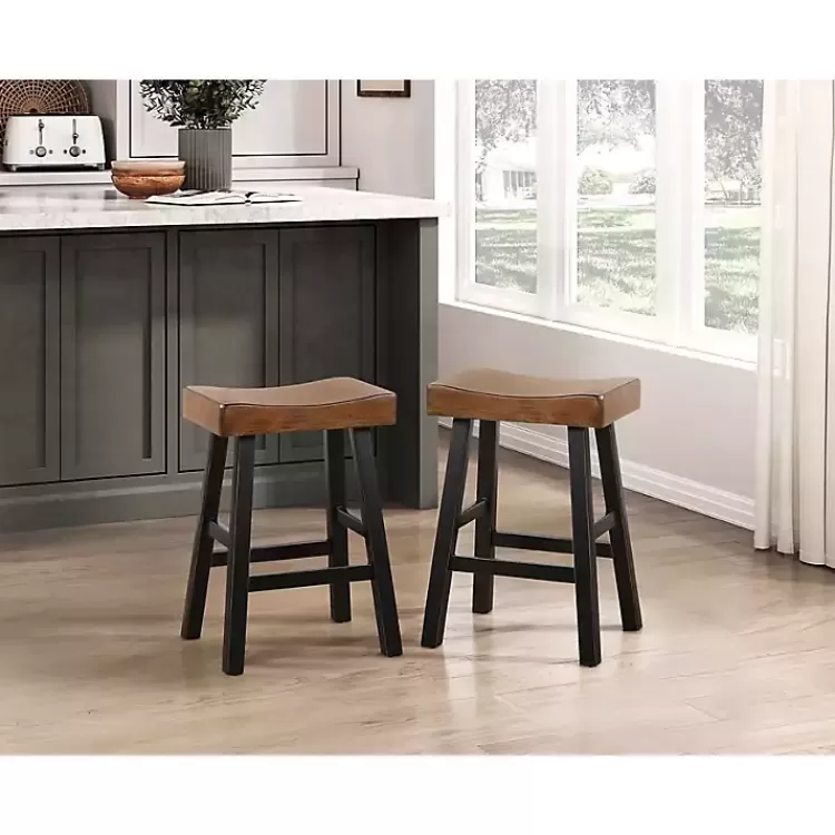 Brown & Wood Counter Stools, Set of 2>Kirklands Home Discount