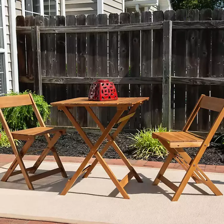 Acacia Wood 3-pc. Bistro Set>Kirklands Home Best