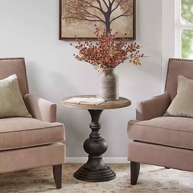 Brown and Black Wooden Hemlock Accent Table>Kirklands Home Cheap