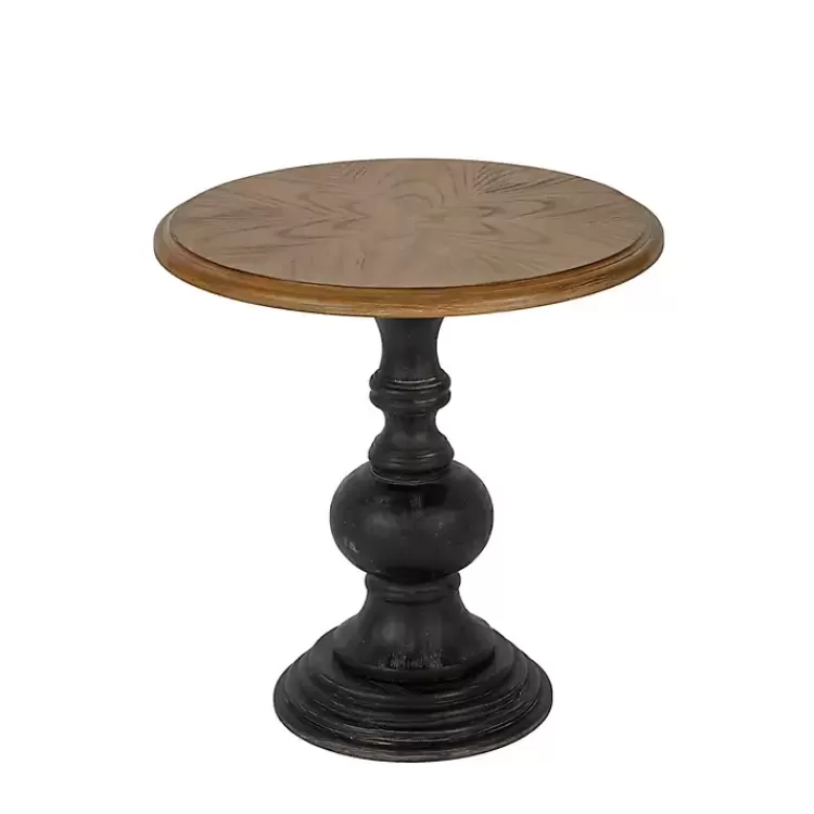 Brown and Black Wooden Hemlock Accent Table>Kirklands Home Cheap