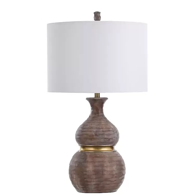 Brown and Gold Gourd Table Lamp>Kirklands Home Flash Sale