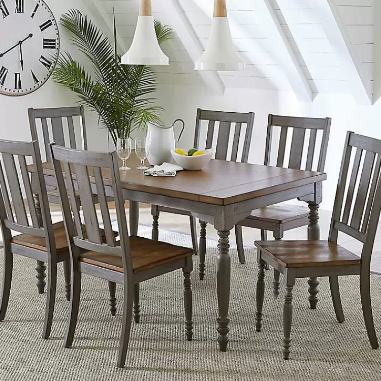 Brown and Gray Traditional Wood Dining Table>Kirklands Home New