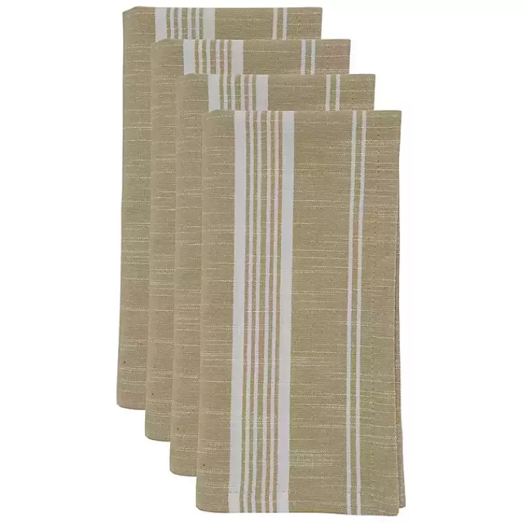 and White Striped Napkins, Set of 4>Kirklands Home Store