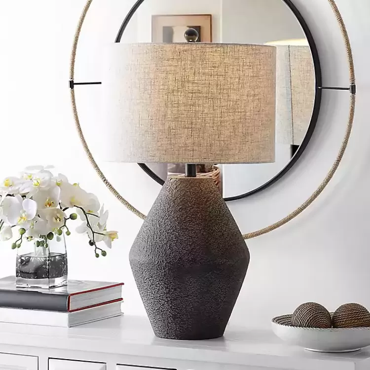 brown_angled_gourd_ersta_table_lamp_4.webp Brown Angled Gourd Ersta Table Lamp>Kirklands Home Best Sale
