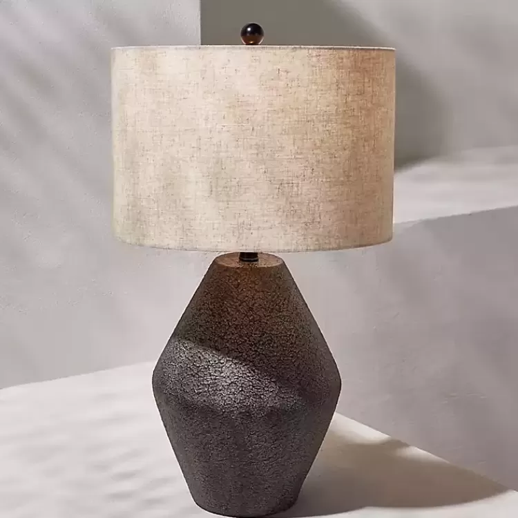 brown_angled_gourd_ersta_table_lamp_7.webp Brown Angled Gourd Ersta Table Lamp>Kirklands Home Best Sale
