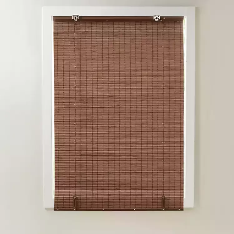brown_bamboo_light_filtering_roman_shade__in_4-1.webp Bamboo Light Filtering Roman Shade, 31 in.>Kirklands Home Clearance
