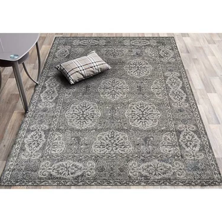 Bordered Pattern Area Rug, 4x6>Kirklands Home Store
