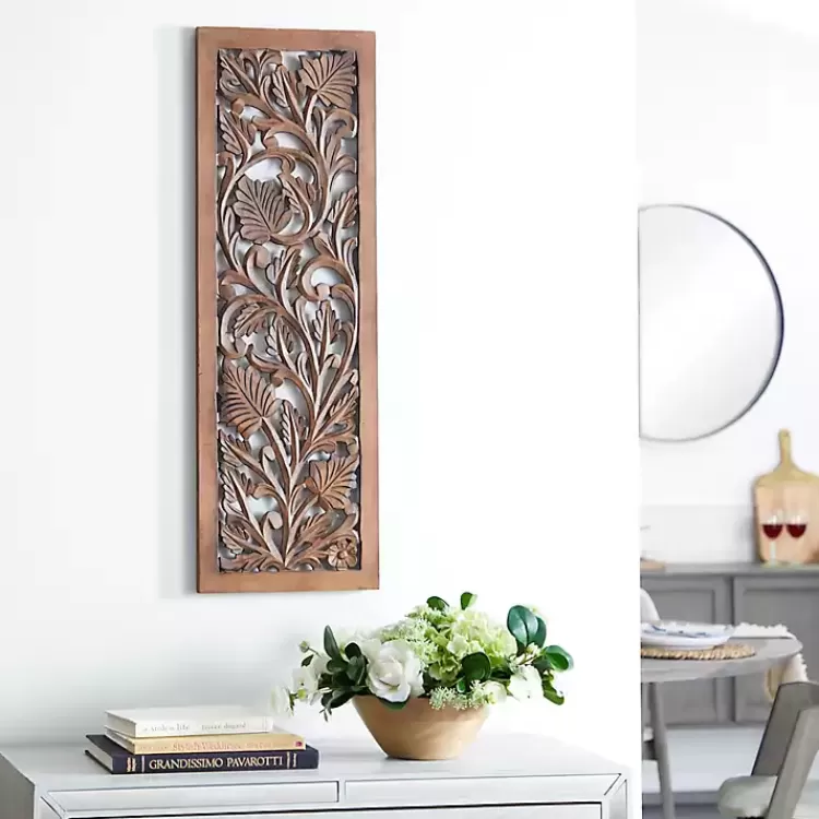 brown_botanical_wood_panel_wall_plaque_6.webp Botanical Wood Panel Wall Plaque>Kirklands Home Best