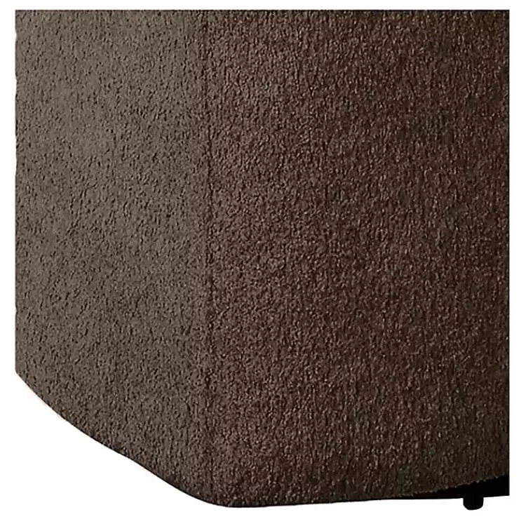 brown_boucle_barrel_swivel_accent_chair_5.webp Boucle Barrel Swivel Accent Chair>Kirklands Home Outlet