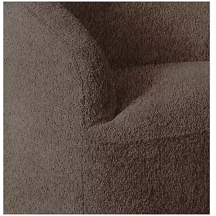 brown_boucle_barrel_swivel_accent_chair_6.webp Boucle Barrel Swivel Accent Chair>Kirklands Home Outlet