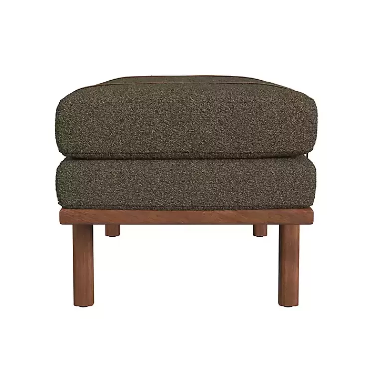 brown_boucle_brown_faux_leather_bench_2.webp Boucle Faux Leather Bench>Kirklands Home Hot