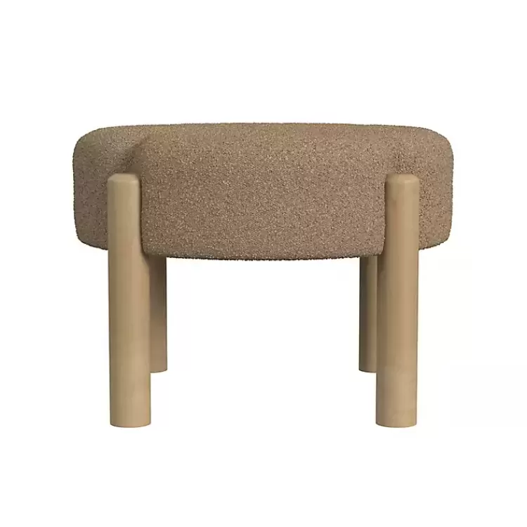brown_boucle_natural_wood_ottoman_3.webp Boucle Natural Wood Ottoman>Kirklands Home Cheap
