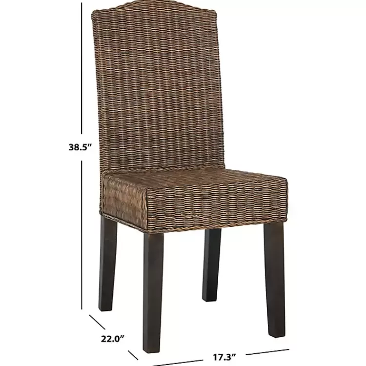 brown_camelback_wicker_dining_chairs_set_of__4.webp Camelback Wicker Dining Chairs, Set of 2>Kirklands Home Discount