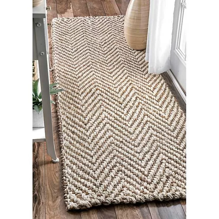 Brown Chevron Valen Runner>Kirklands Home Shop