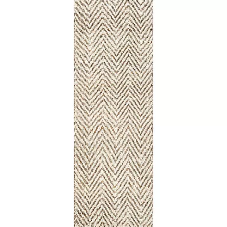 Brown Chevron Valen Runner>Kirklands Home Shop
