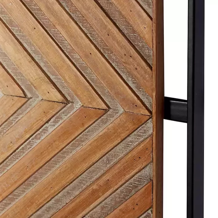 brown_chevron_wood_wall_plaques_set_of__2.webp Chevron Wood Wall Plaques, Set of 2>Kirklands Home Fashion