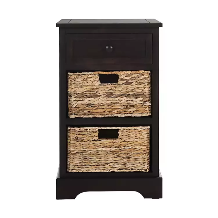 brown_cora_accent_table_with_woven_storage_baskets_3.webp Cora Accent Table with Woven Storage Baskets>Kirklands Home Store