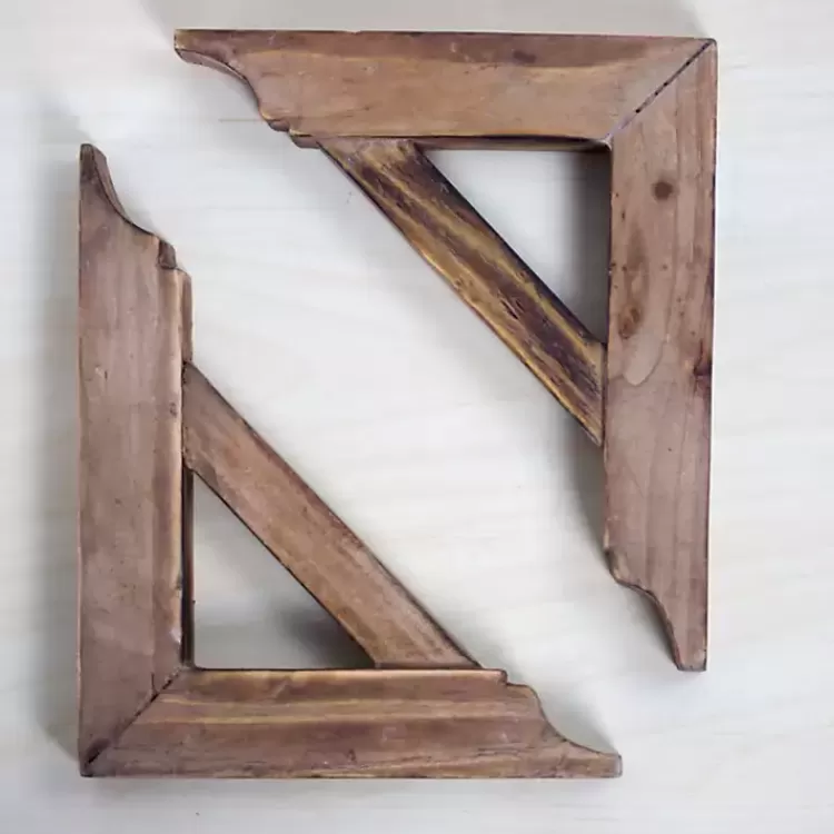 Brown Corbel Shelf Brackets, Set of 2>Kirklands Home Best