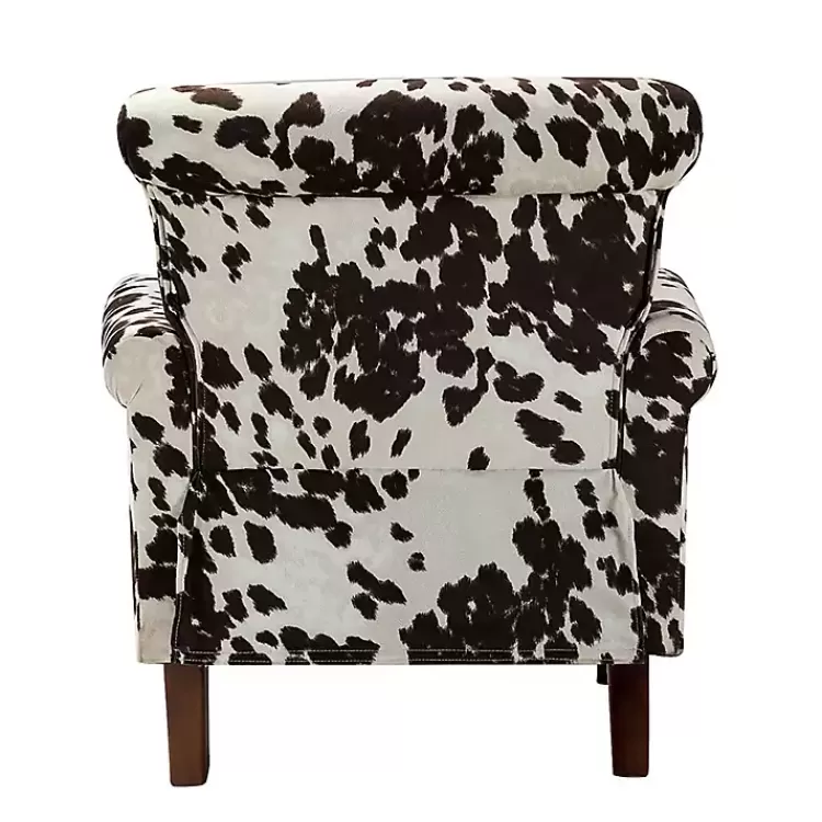 brown_cow_print_upholstered_accent_chair_4.webp Brown Cow Print Upholstered Accent Chair>Kirklands Home Clearance