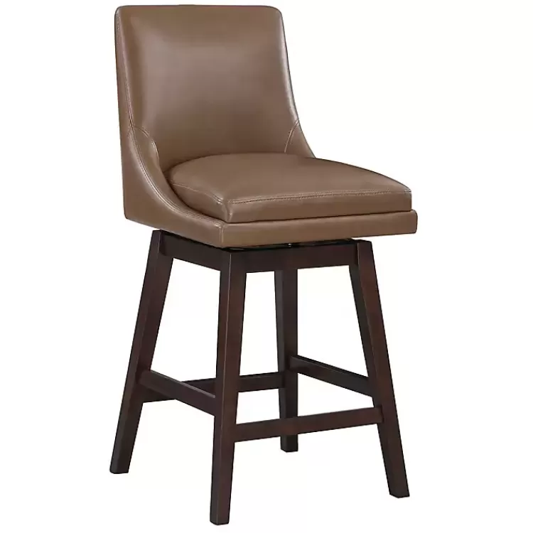 Faux Leather Alli Swivel Counter Stool>Kirklands Home Cheap