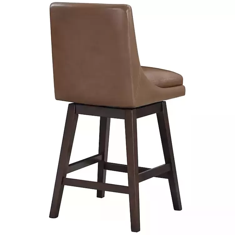 Faux Leather Alli Swivel Counter Stool>Kirklands Home Cheap