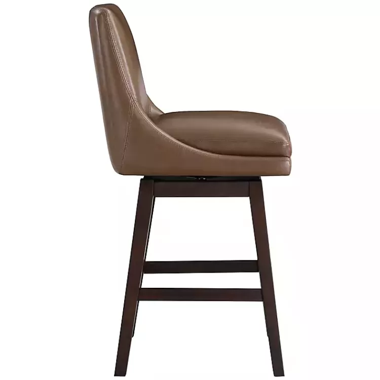 brown_faux_leather_alli_swivel_counter_stool_2.webp Faux Leather Alli Swivel Counter Stool>Kirklands Home Cheap