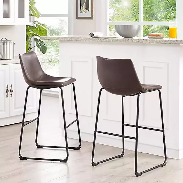 Faux Leather Bar Stools, Set of 2>Kirklands Home Sale
