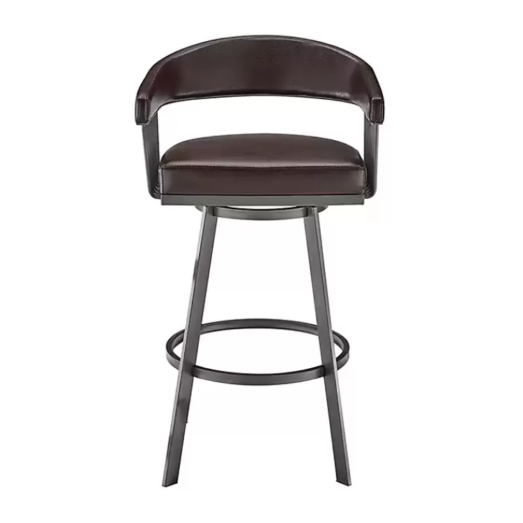 Faux Leather Chelsea Swivel Bar Stool>Kirklands Home New