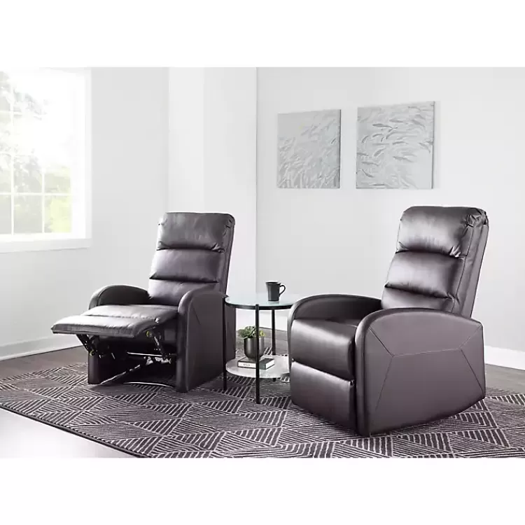 brown_faux_leather_dormi_recliner_10.webp Faux Leather Dormi Recliner>Kirklands Home Store