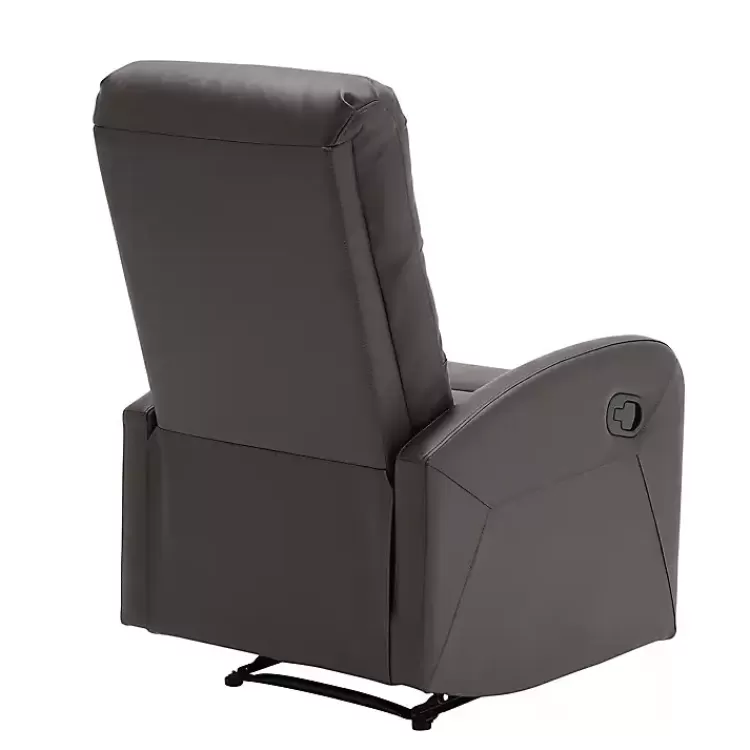 brown_faux_leather_dormi_recliner_2.webp Faux Leather Dormi Recliner>Kirklands Home Store