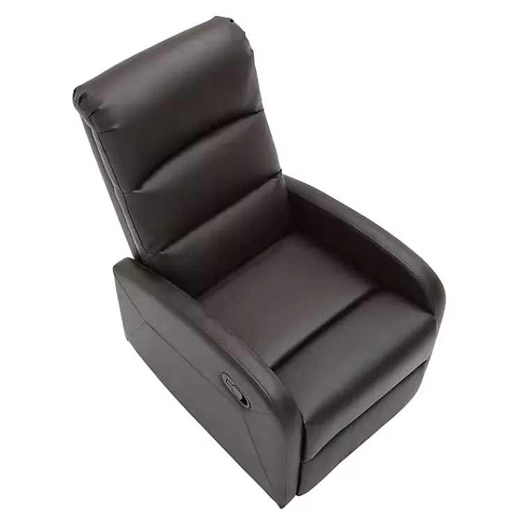 brown_faux_leather_dormi_recliner_5.webp Faux Leather Dormi Recliner>Kirklands Home Store