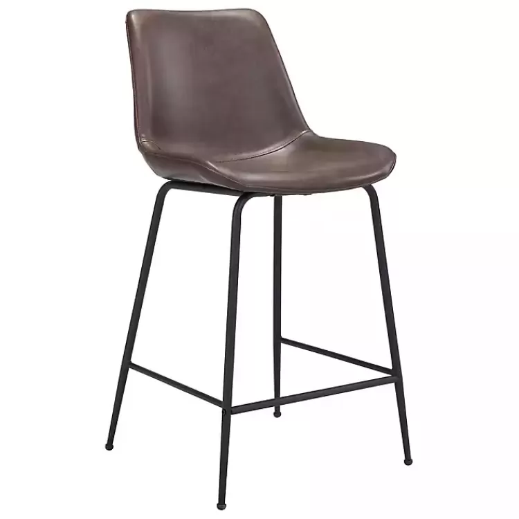 Faux Leather Highback Counter Stool>Kirklands Home New